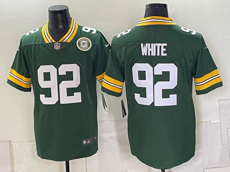 Men Green Bay Packers #92 White green 2026 Nike NFL Jersey 100405->green bay packers->NFL Jersey